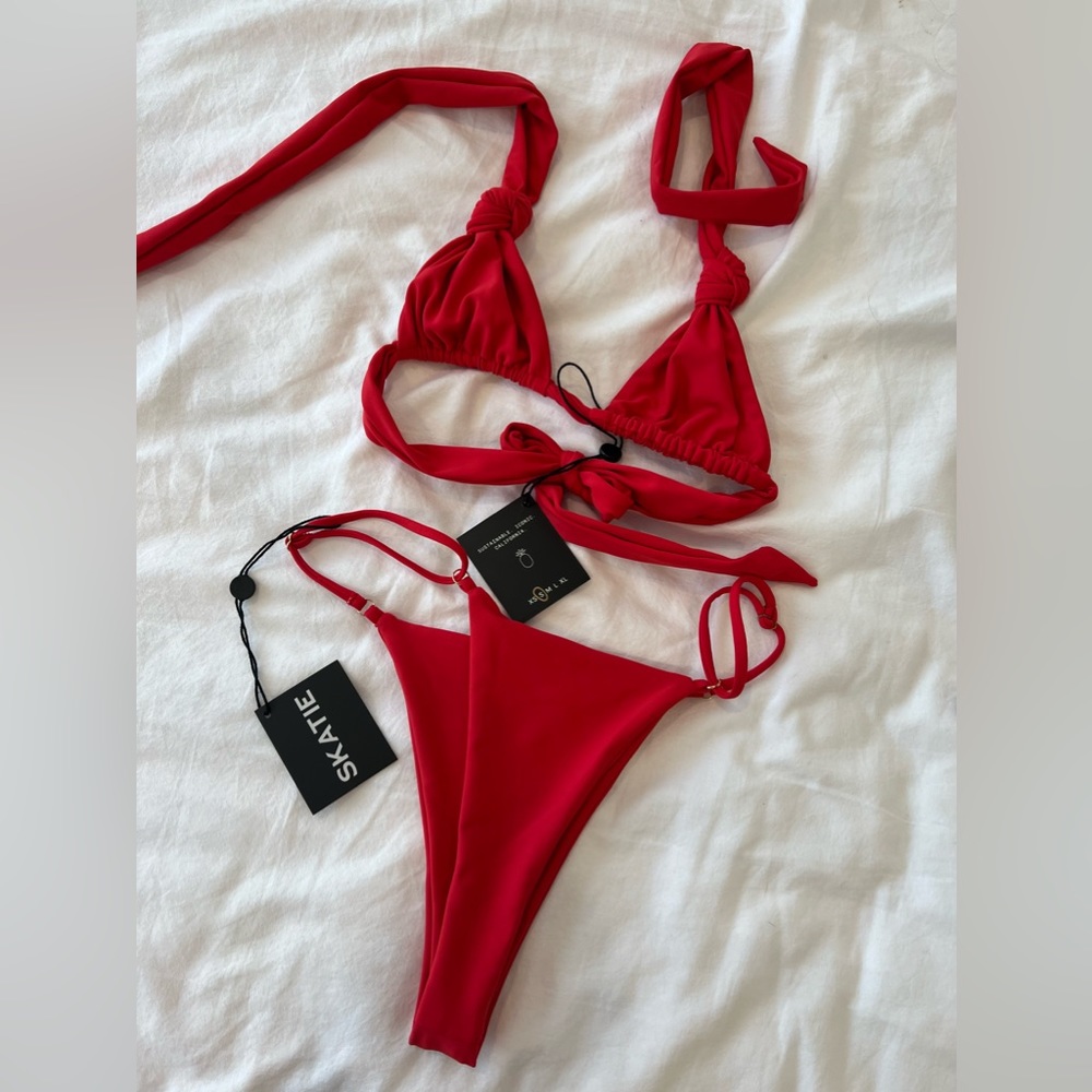 NWT Skatie Red Bikini